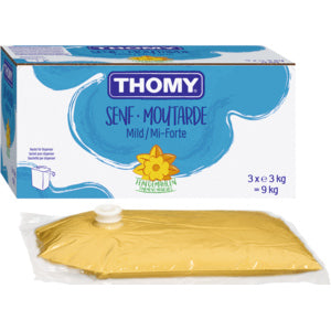 Thomy Senf mild für Dispenser, 3 x 3 kg